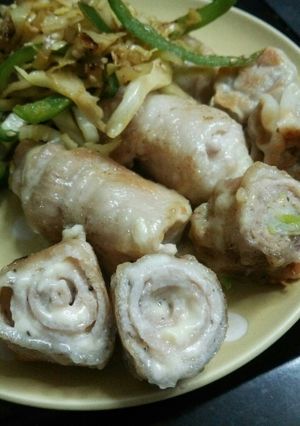 豚バラスライスで簡単チーズ巻き-レシピのメイン写真