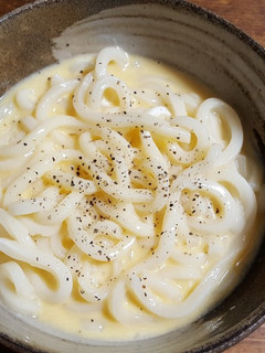 カルボナーラうどん-レシピのメイン写真