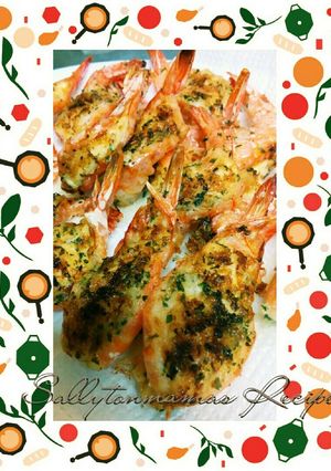 【お弁当】殻ごと海老のマヨ香草パン粉焼き-レシピのメイン写真
