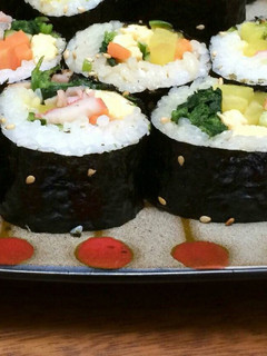 焼き海苔で具だくさん韓国寿司^_^-レシピのメイン写真