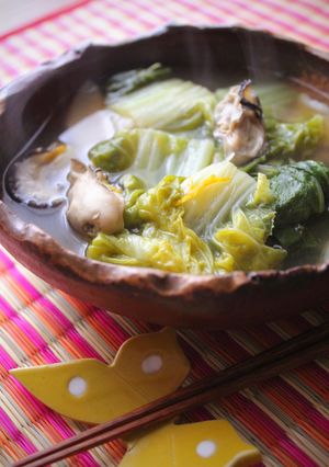 牡蠣と白菜の和風煮-レシピのメイン写真