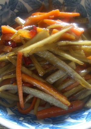 ▼食物繊維たっぷり♪きんぴらごぼう▼-レシピのメイン写真
