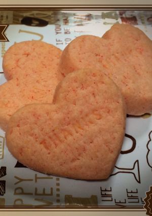 簡単さっくり♪ピンクの♡クッキー-レシピのメイン写真