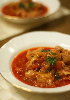 ちょっとイタリアン鶏モモ肉のトマト煮込み-レシピのメイン写真