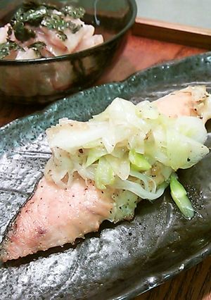 鮭のネギ酒蒸し-レシピのメイン写真