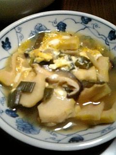 筍と葉たまねぎの卵とじ-レシピのメイン写真