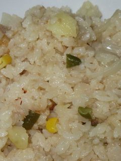 マヨと醤油で洋風炊き込みご飯☆-レシピのメイン写真