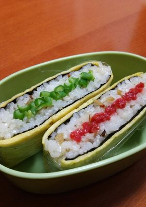 ひな祭り☆ちらし寿司 de おにぎらず-レシピのメイン写真