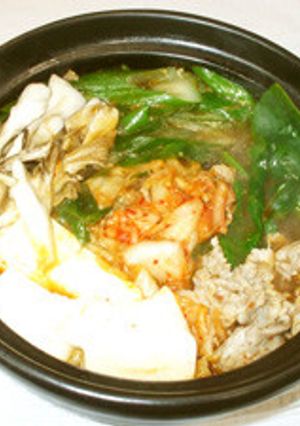 キムチ鍋♪素なし!簡単!豚肉キムチ豆腐-レシピのメイン写真