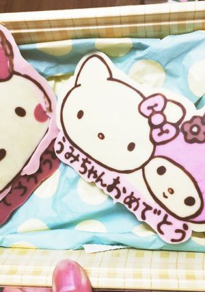 キャラチョコ☆キティ&マイメロ-レシピのメイン写真