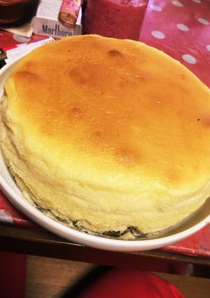 ふわふわスフレチーズケーキ-レシピのメイン写真