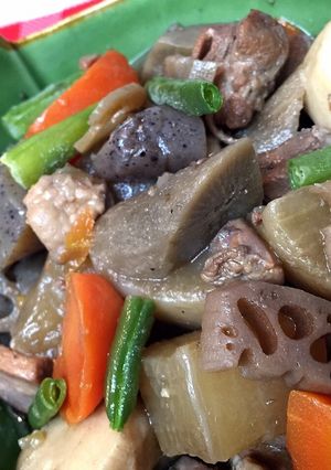 砂糖不使用！筑前煮☆黄金タレ-レシピのメイン写真