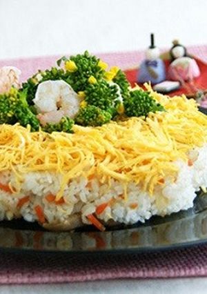 ちらし寿司ケーキ-レシピのメイン写真