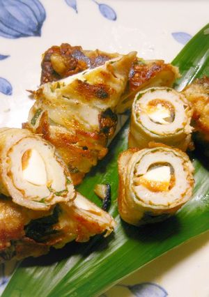 長芋と梅干の豚チク焼き♪-レシピのメイン写真