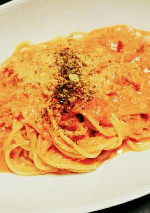 #トマトと蟹クリームパスタ-レシピのメイン写真
