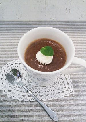 簡単♪チョコバナナのマグカッププリン-レシピのメイン写真