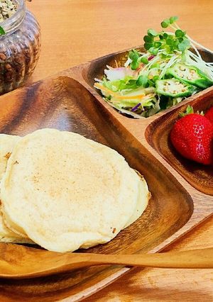 ☀もっちり♩はまる!豆腐パンケーキ☀-レシピのメイン写真