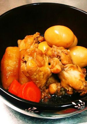 【節約】大根と卵と鶏肉の照り照り甘酢煮-レシピのメイン写真