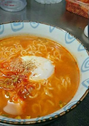サッポロ一番でかんたんアレンジ！キムチ編-レシピのメイン写真