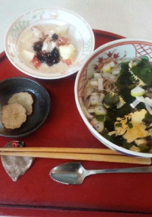 血管ダイエット食655（ワカメ卵そば）-レシピのメイン写真