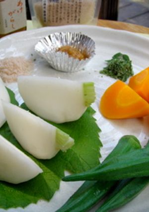 さっと茹でた野菜をおいしいお塩で。-レシピのメイン写真