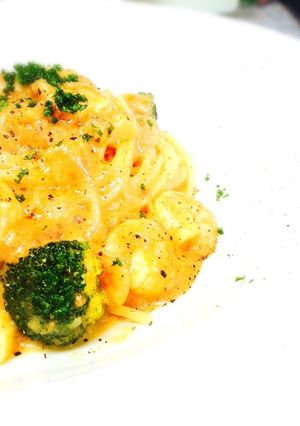 海老の濃厚トマトクリームパスタ-レシピのメイン写真
