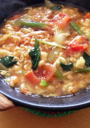 ◎袋麺で！熱々とろ〜り♡うま辛酸辣湯麺◎-レシピのメイン写真