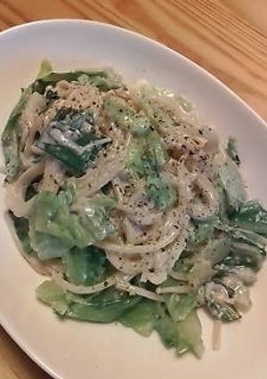 春キャベツで☆明太クリームパスタ-レシピのメイン写真