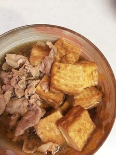 ♪豚肉と厚揚げの煮物♪-レシピのメイン写真