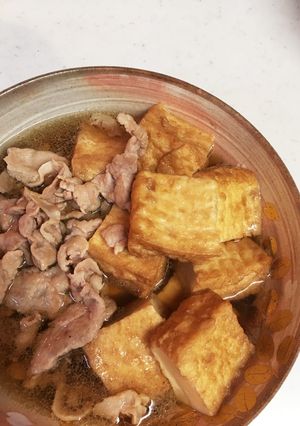 ♪豚肉と厚揚げの煮物♪-レシピのメイン写真