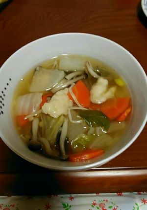 野菜たっぷりのすいとん-レシピのメイン写真
