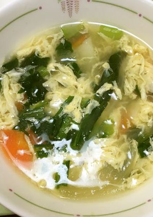 洋風かき玉スープ-レシピのメイン写真