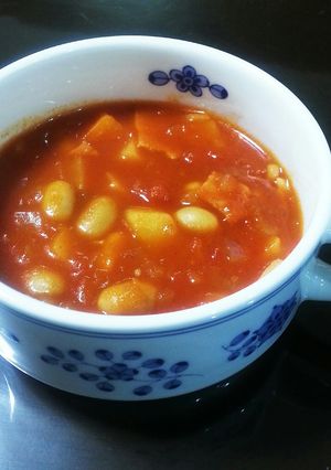 トマト缶で簡単、ミネストローネ-レシピのメイン写真