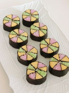 手まりの飾り巻き寿司*おひな祭り・お花見-レシピのメイン写真