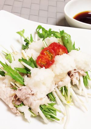 さっぱりヘルシー☆豚バラのサラダ巻き-レシピのメイン写真