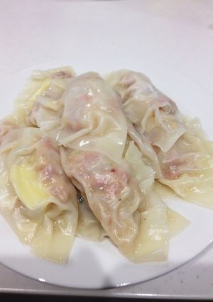 生ハムとツナの茹で餃子-レシピのメイン写真