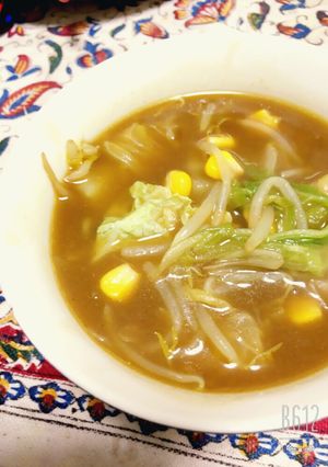 ヘルシー♡白菜と胸肉のスープカレー♡-レシピのメイン写真