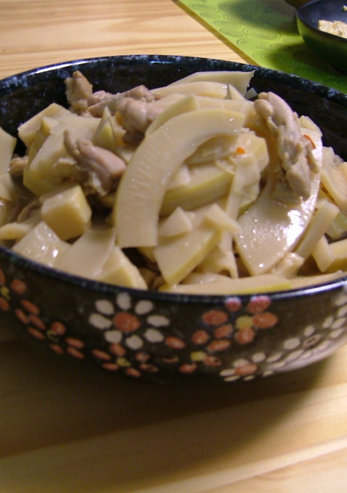 我が家のたけのこと鶏の煮物-レシピのメイン写真