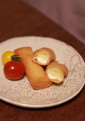 チーズフォンデュ春巻き♡-レシピのメイン写真