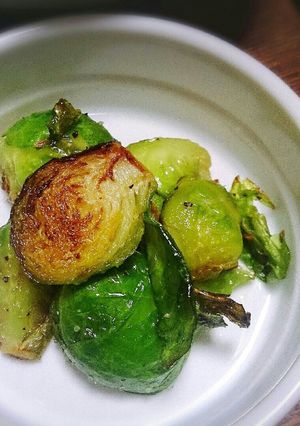 今が旬芽キャベツ揚げちゃいましたー♪-レシピのメイン写真