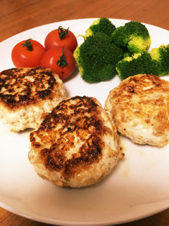 力技で豆腐の水切り!豆腐ハンバーグ♡-レシピのメイン写真