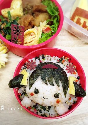 おそ松さん「トト子ちゃん」キャラ弁-レシピのメイン写真
