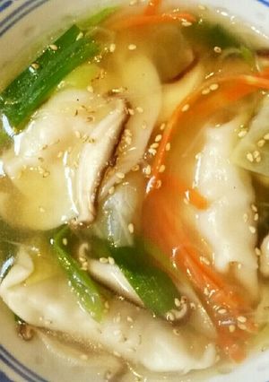 春雨入り野菜たっぷりスープ餃子-レシピのメイン写真