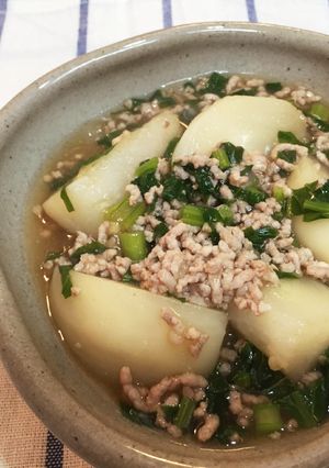 かぶのそぼろあんかけ♪-レシピのメイン写真