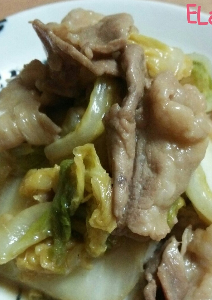 白菜と豚肉のからし炒め-レシピのメイン写真