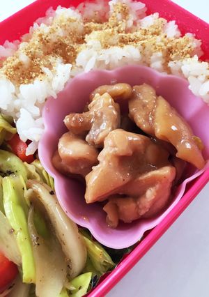 お弁当に鶏の照り焼き-レシピのメイン写真