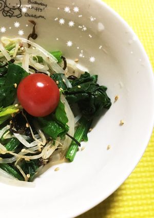 ほうれん草ともやしの☆塩昆布和え-レシピのメイン写真