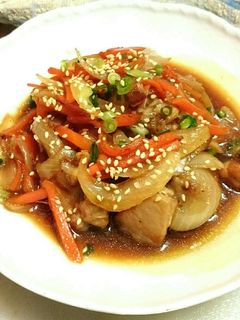 簡単!お弁当にも!鶏モモ肉の甘辛炒め⭐-レシピのメイン写真