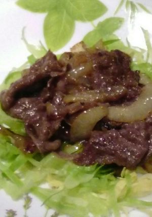 六甲牛のしょうが焼き-レシピのメイン写真
