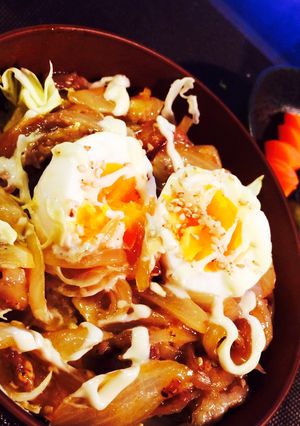 簡単!旦那も喜ぶしょうが焼き丼!-レシピのメイン写真